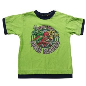 Vintage Y2K Power Rangers Mystic Force Kid’s Sz 5 Short Sleeve Graphic T Shirt